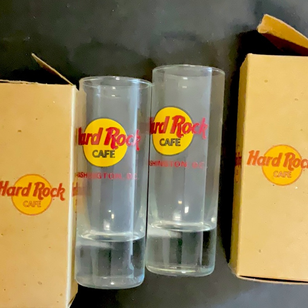 Hard rock shot glasses- Washington, DC (2 in set)